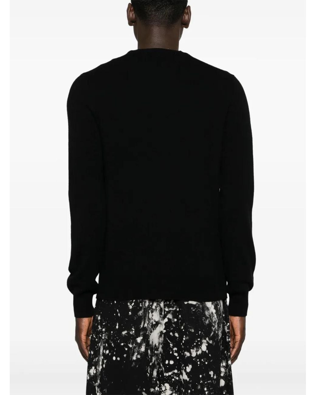 COMME DES GARÇONS PLAY Black Pullover Mit Herz-Patch
