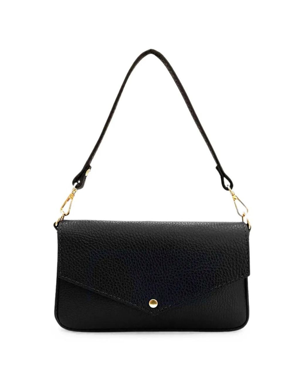 Apatchy London Black Munro Leather Clutch Bag
