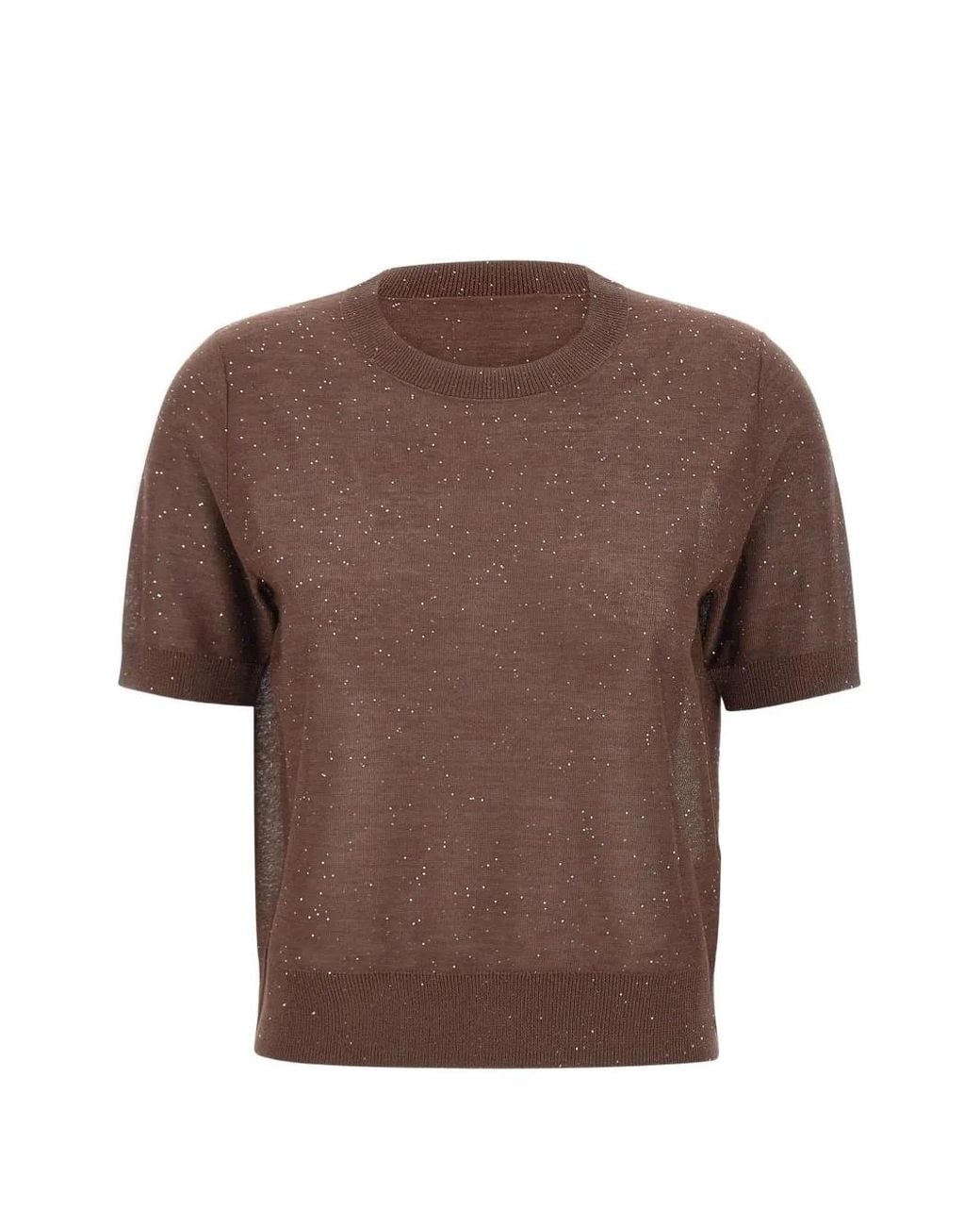 Kangra Brown Sequin Sweater