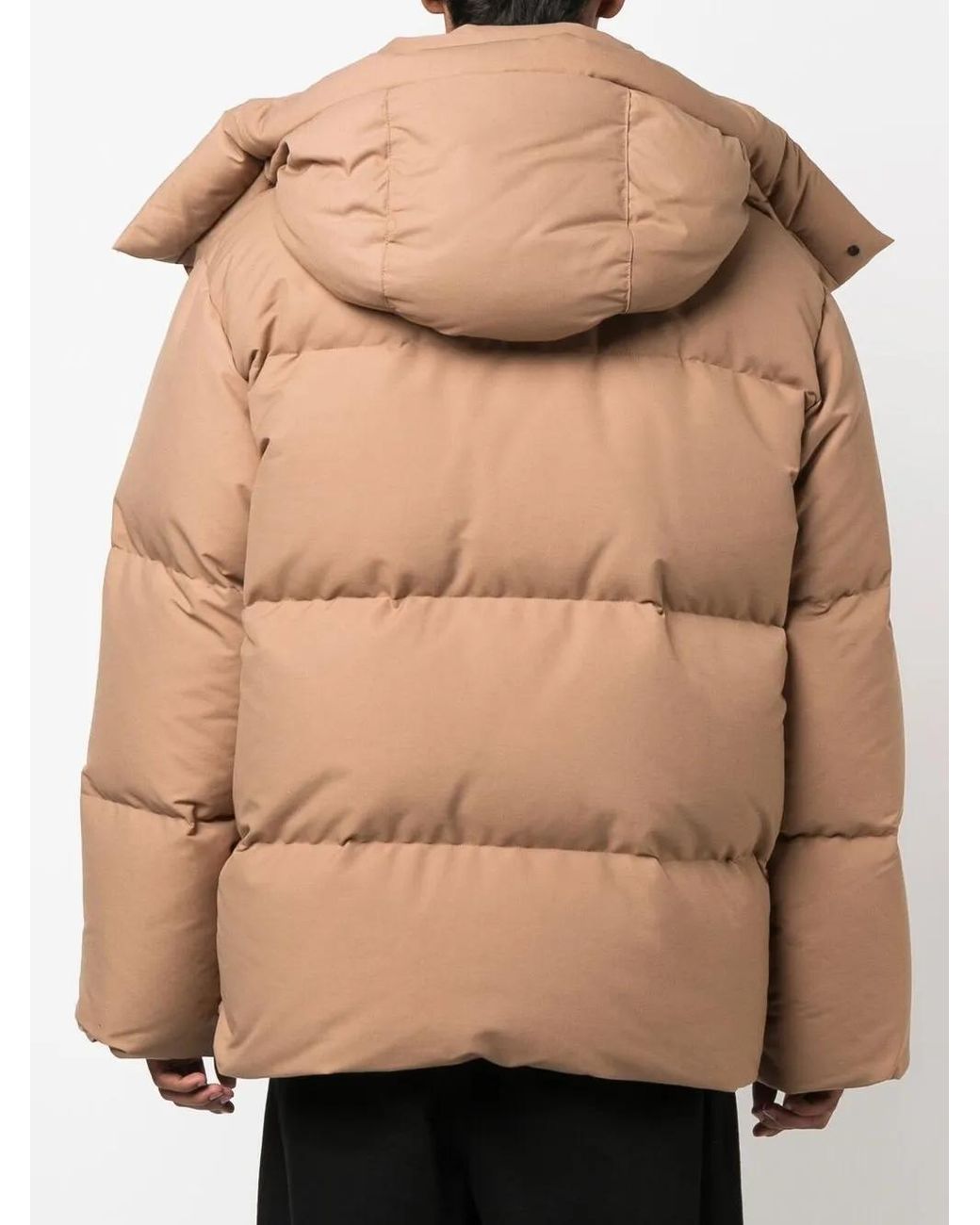 Off-White c/o Virgil Abloh Natural Race Canvas Down Padded Jacket for men