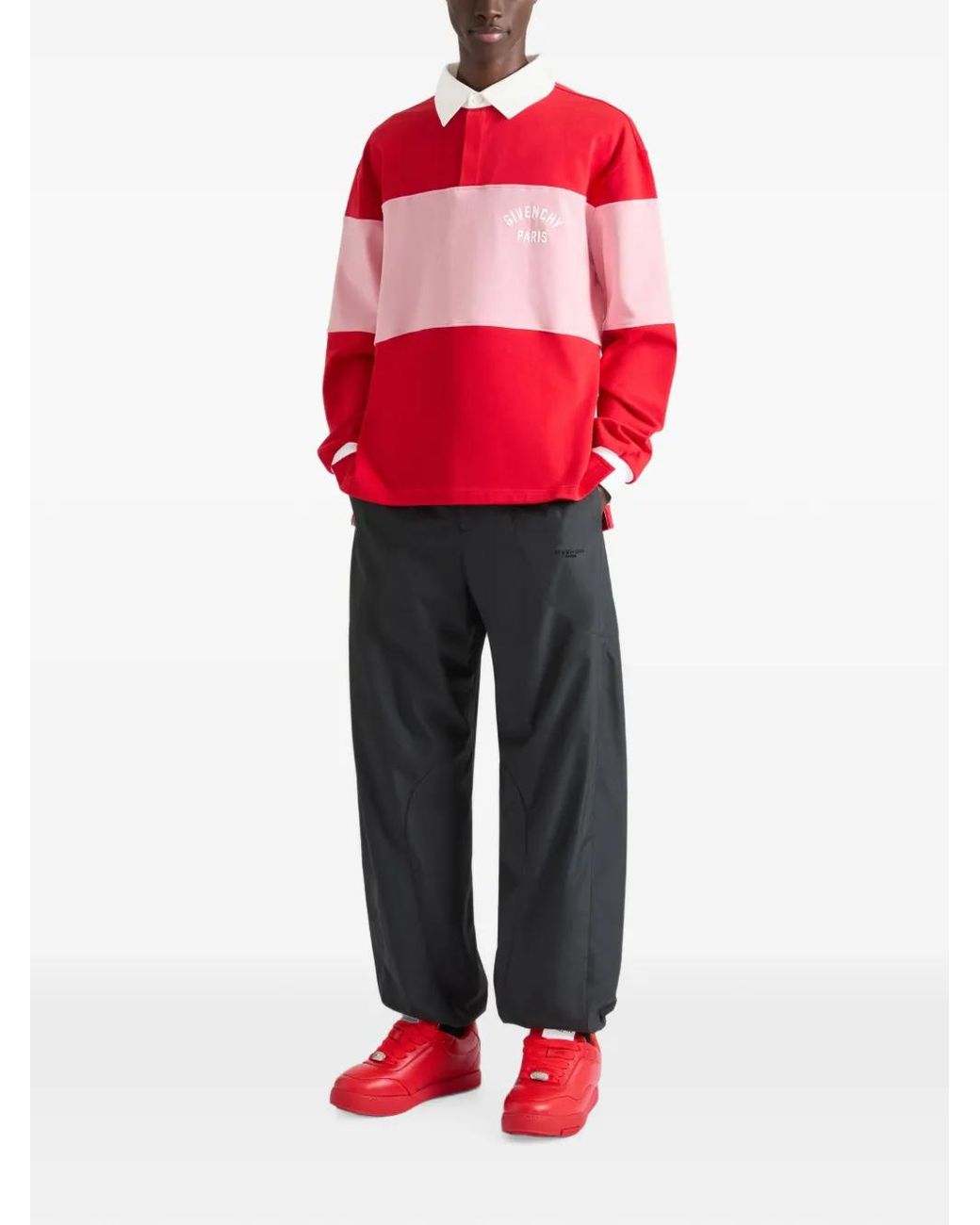Givenchy Red Bicolor Polo for men