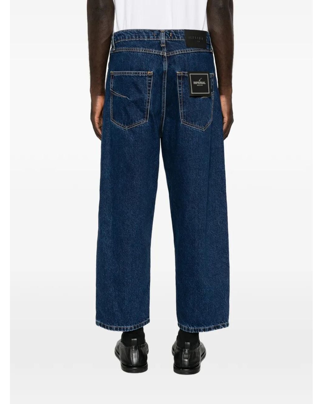 Imperial Blue Straight-Leg Jeans for men