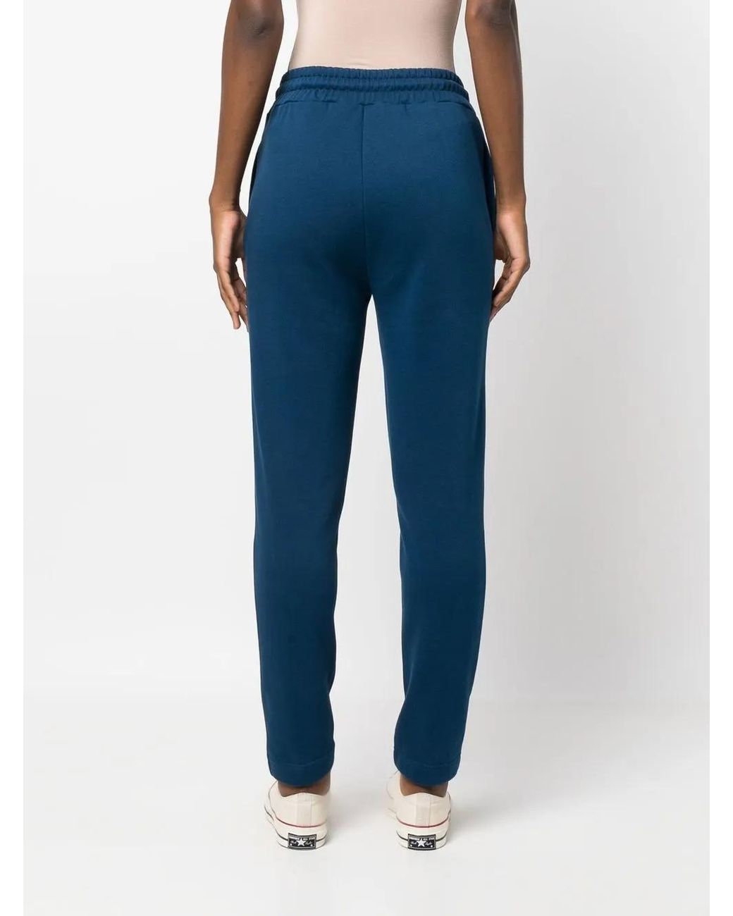 Sonia Rykiel Blue Logo-Embroidered Track Pants