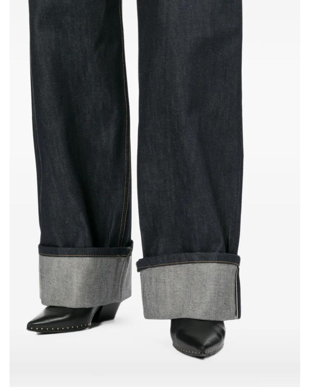 Source Unknown Blue Turn-Up Cuff Jeans