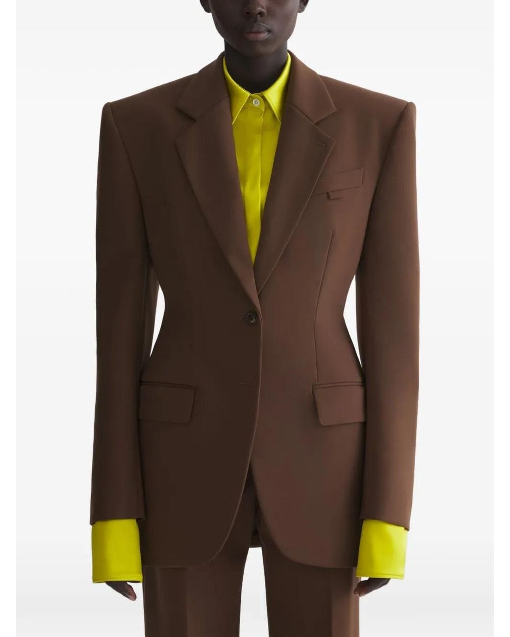 Mugler Green Masculine Blazer