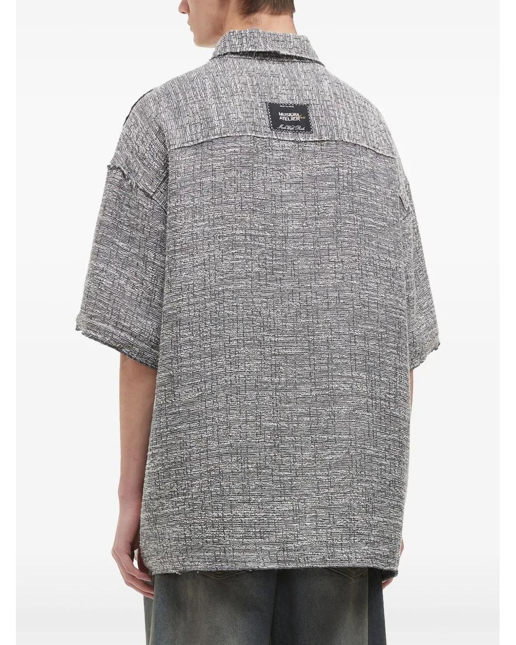Musium Div. Gray Oversized Shirt for men