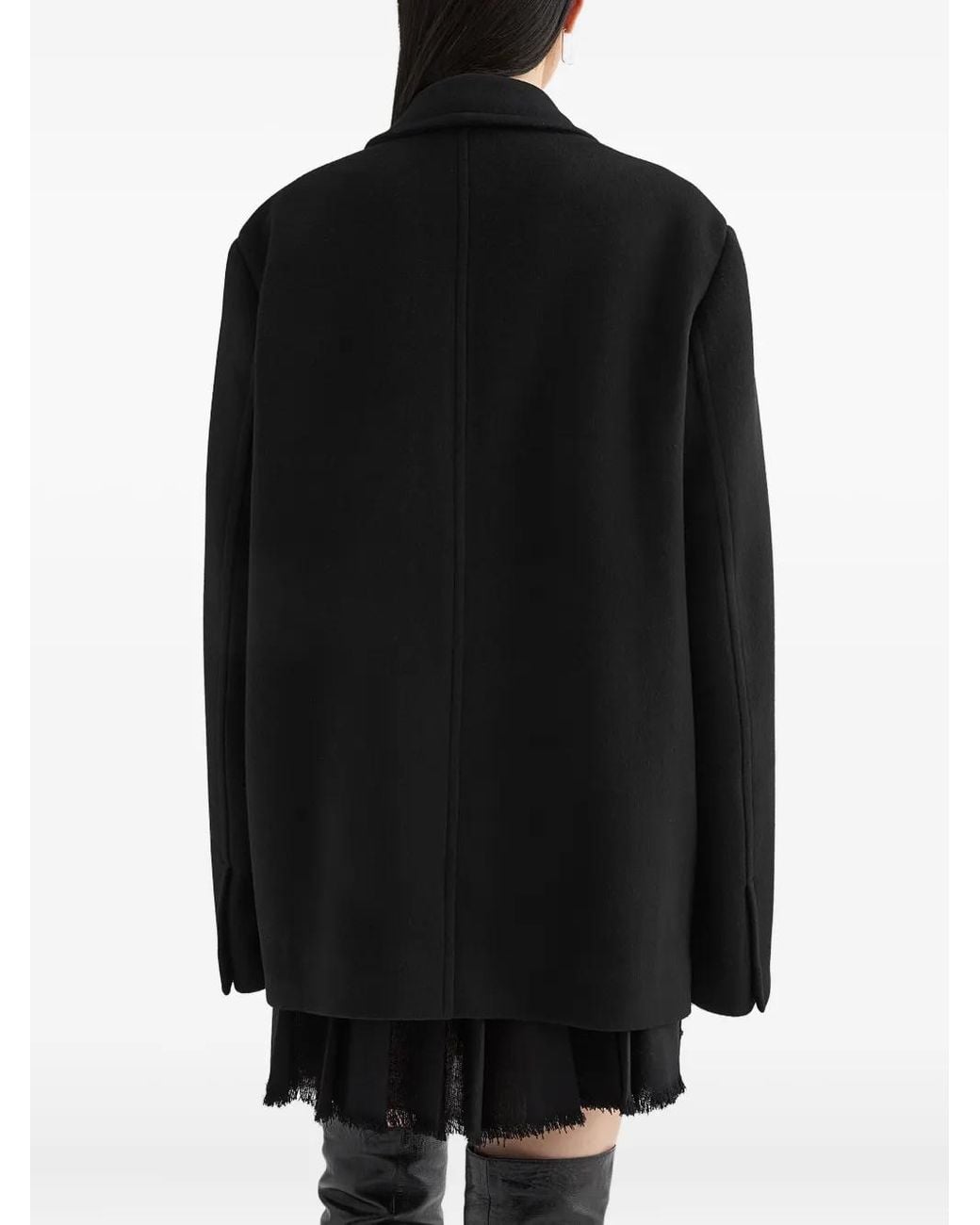 Jil Sander Black Wool Coat