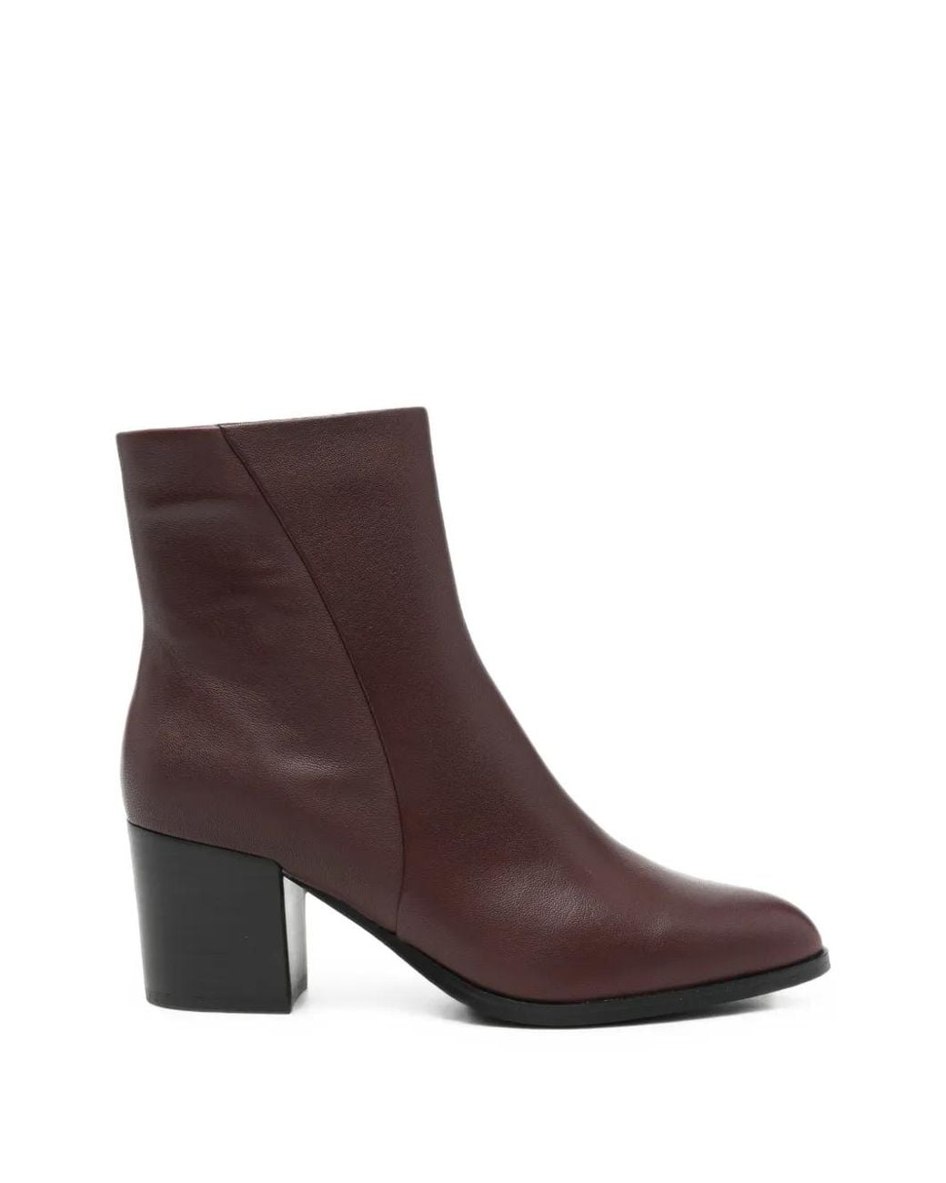 Bruno Premi Brown Block-Heel Ankle Boots