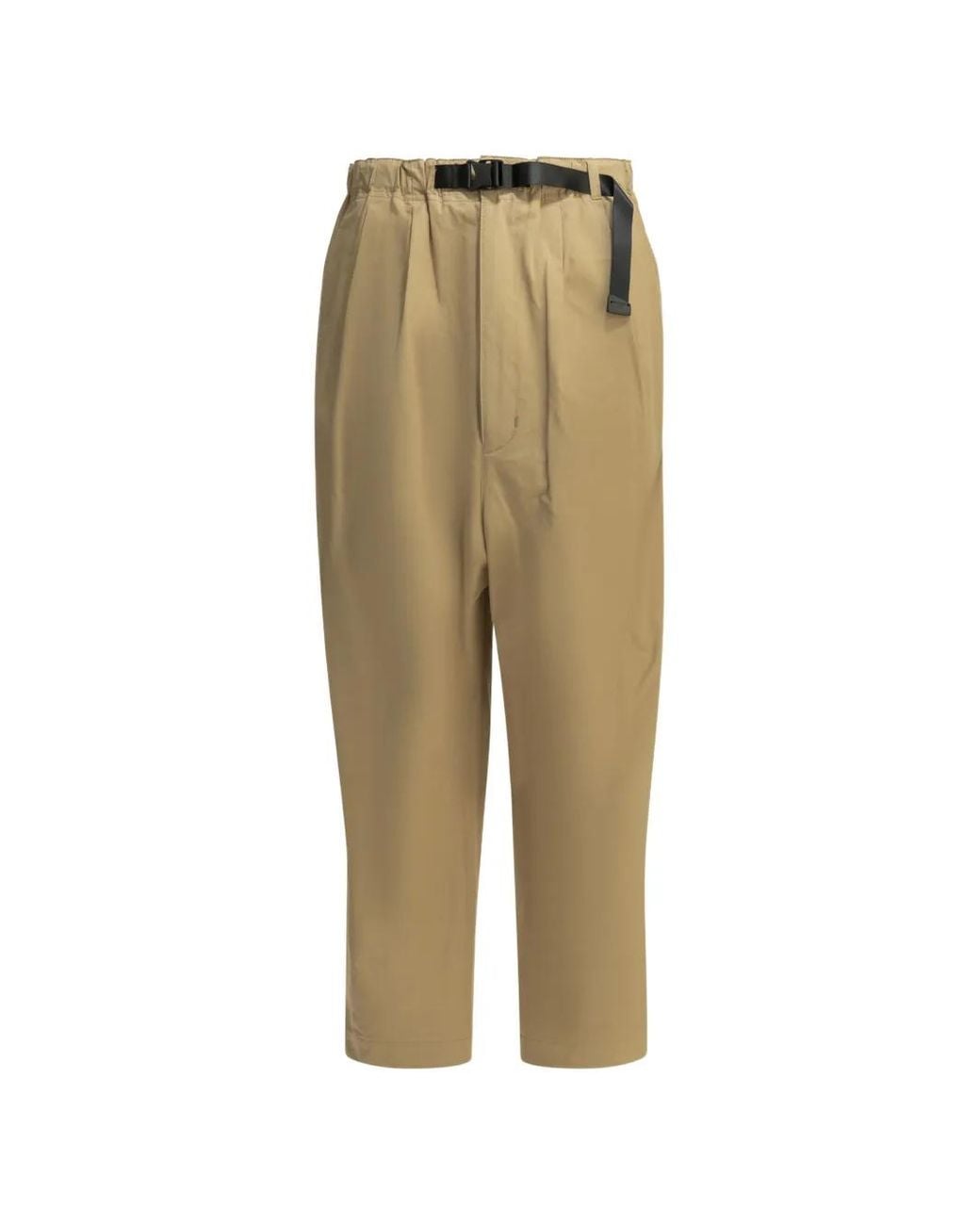 Comme des Garçons Natural Buckled Elasticated-Waist Trousers for men