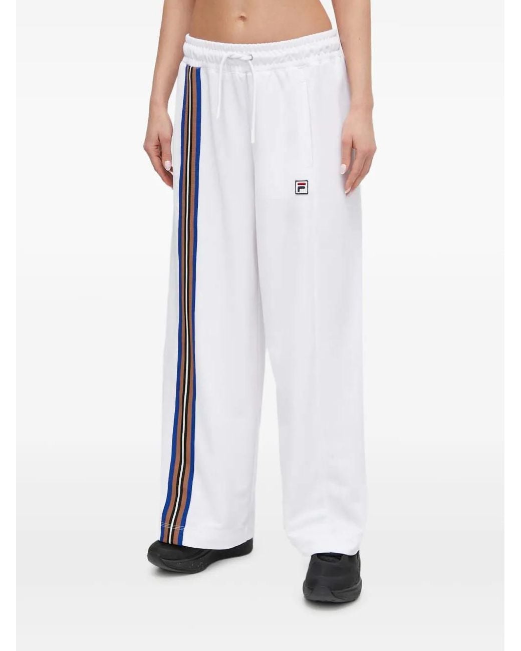 Fila White Stripe Trousers