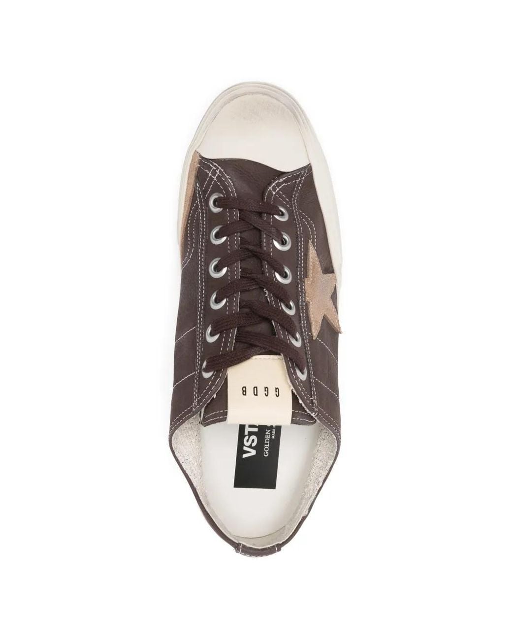 Golden Goose Deluxe Brand Brown Low-Top Vintage Star Silk Nylon Sneakers for men