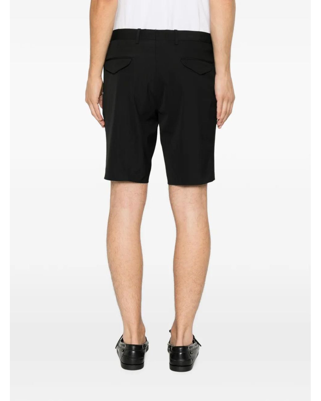 VELA SHOP Black Pleated Shorts for men