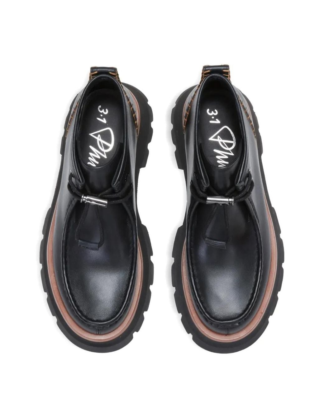 3.1 Phillip Lim Blue Kate Lug-Sole Boots