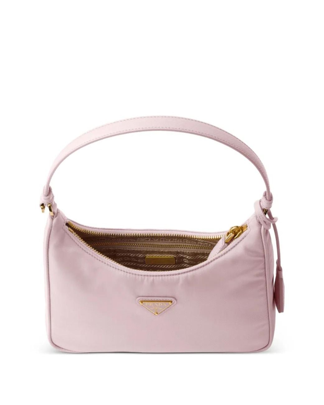 Prada Pink Re-Edition 2005 Triangle-Logo Mini Bag
