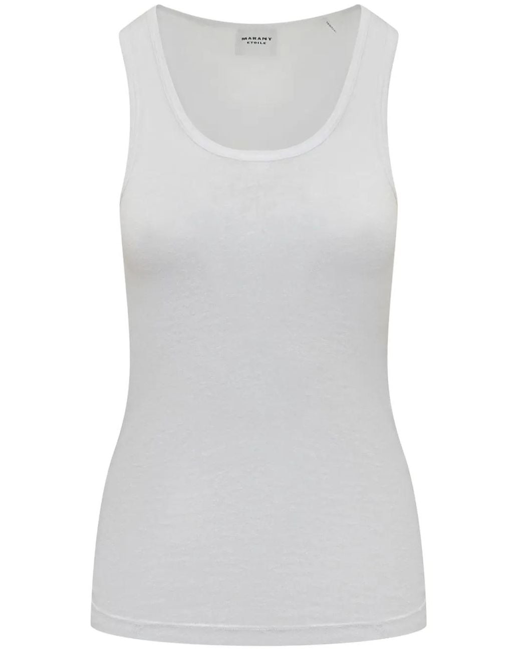 Isabel Marant White Thea-Gz Tank Top