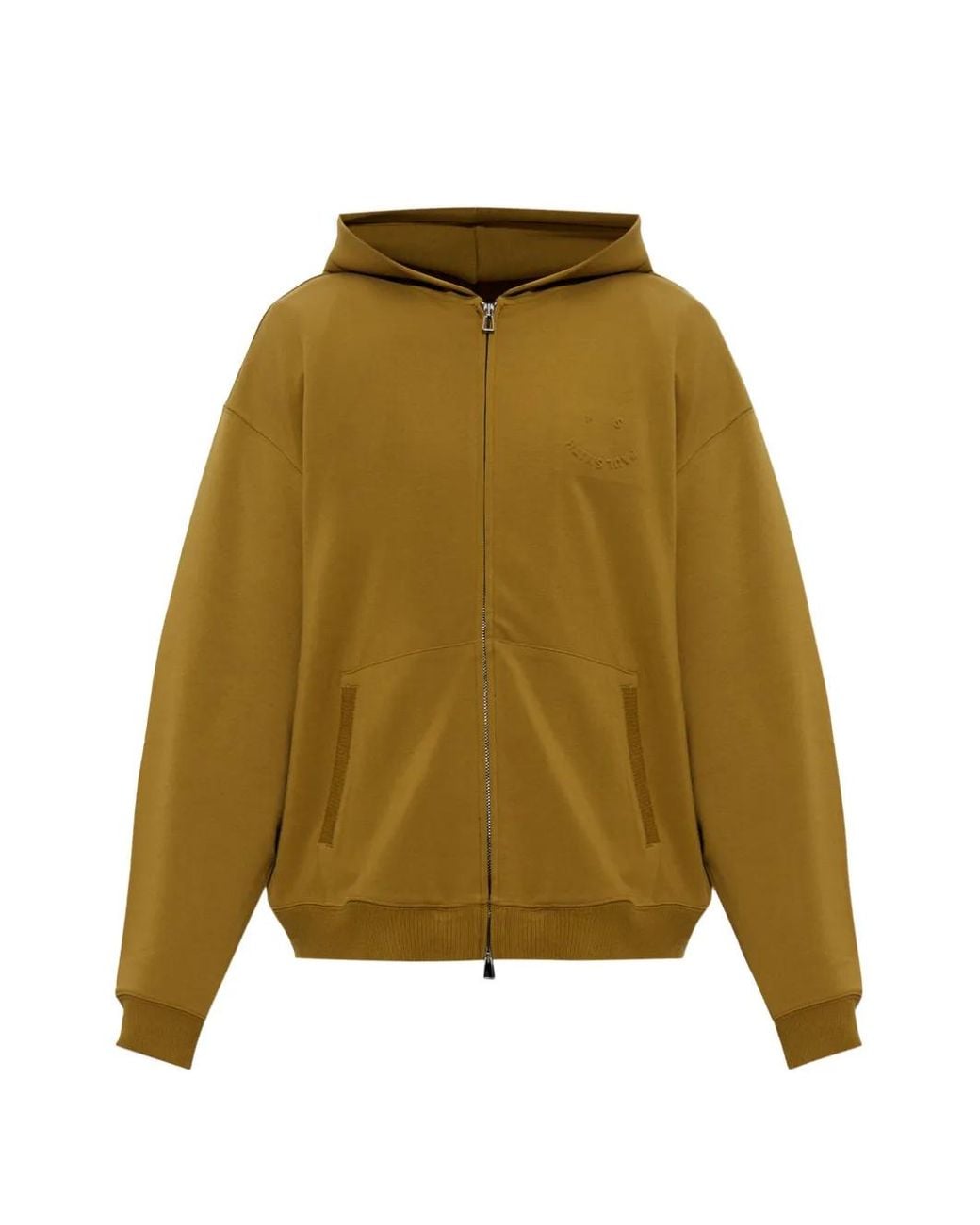 Paul Smith Green Hoodie Zippé À Logo Brodé for men