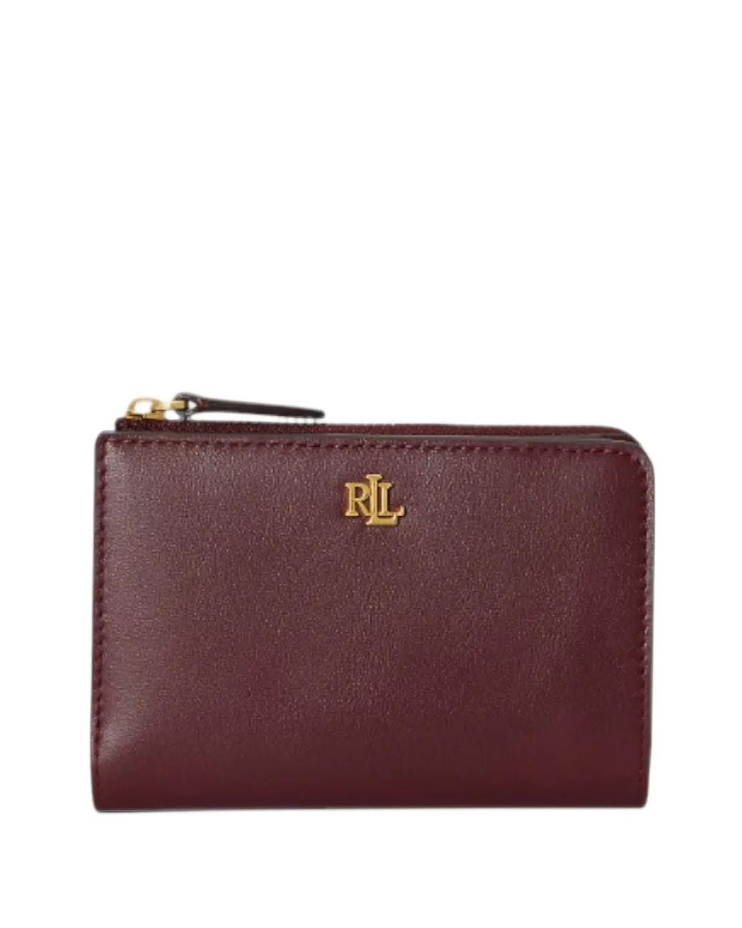 Ralph Lauren Purple Logo-Plaque Leather Wallet