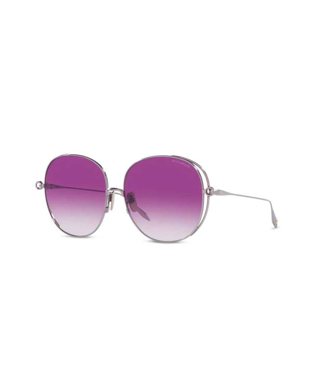 Dita Eyewear Purple Arohz Round-Frame Sunglasses