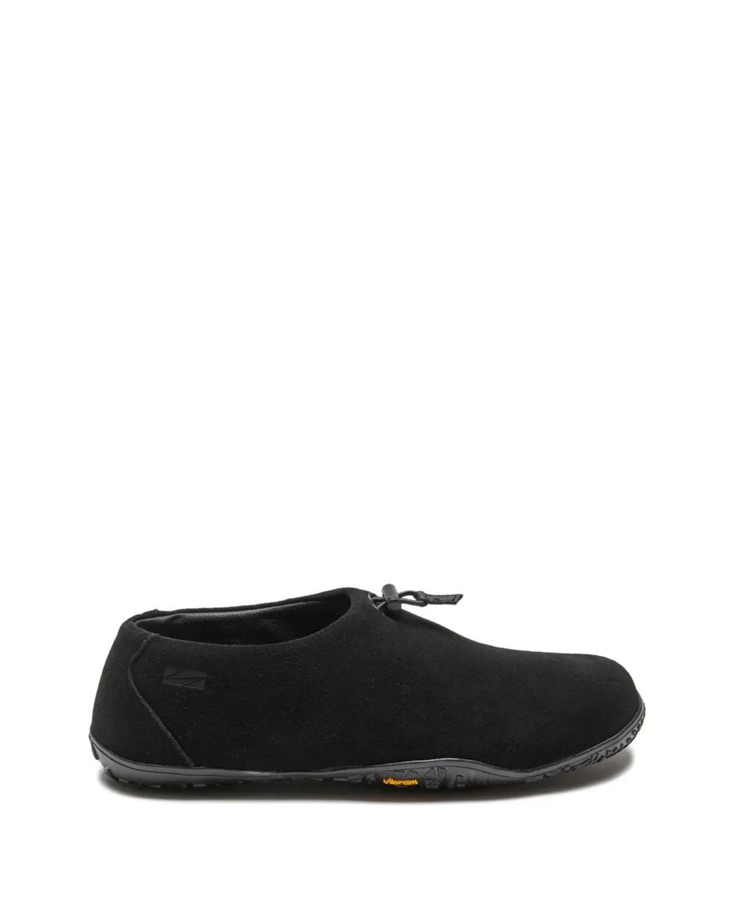 Suicoke Black Leather Slip-On Sneakers