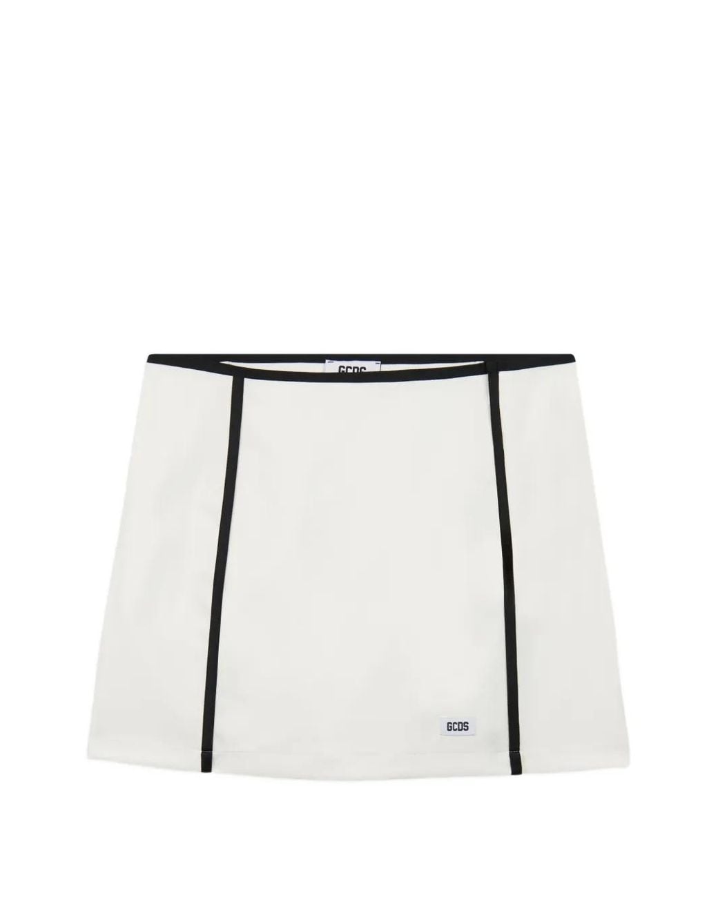 Gcds White Hello Kitty Contrast-Trim Mini Skirt