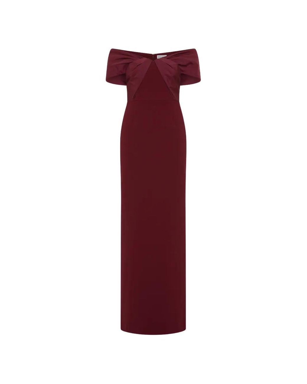 Rebecca Vallance Red Cava Off The Shoulder Gown