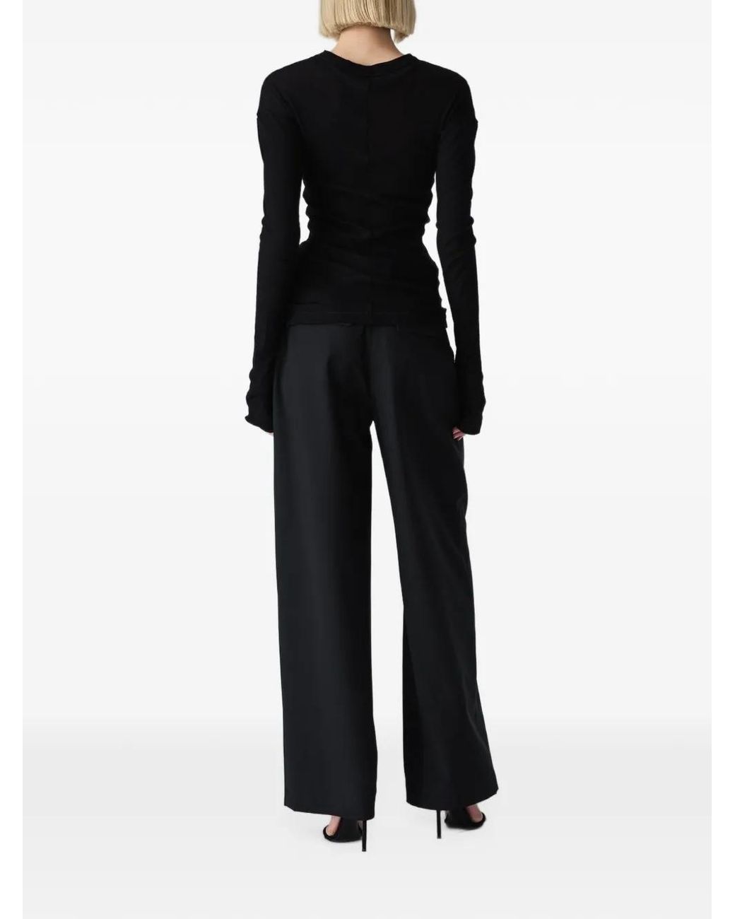 Vera Wang Black Lucy Fine-Gauge Sweater