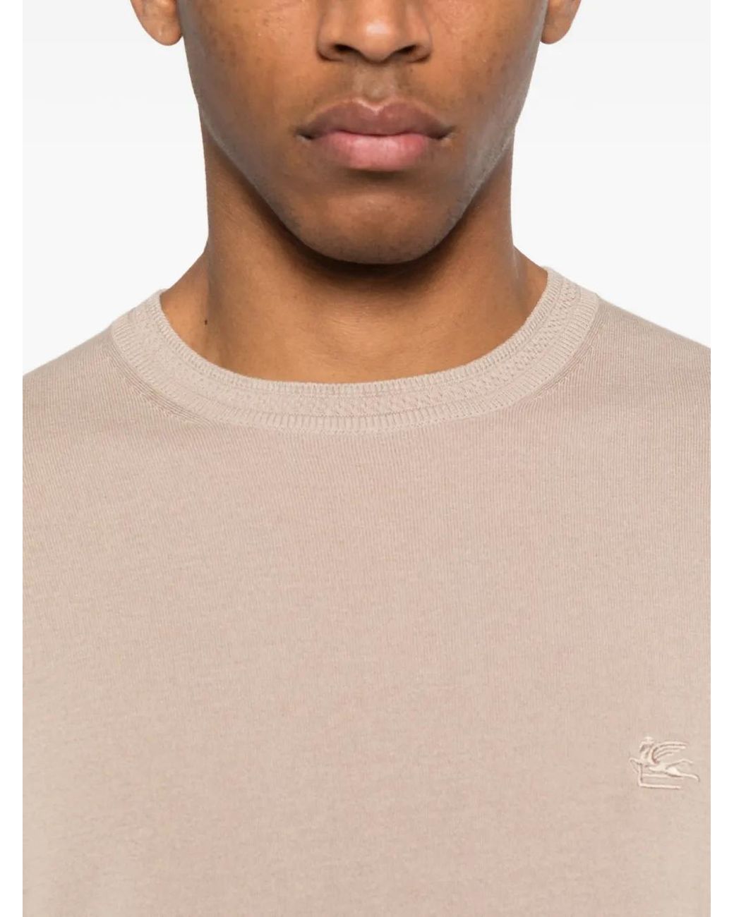 Etro Natural Crew-Neck Sweater for men