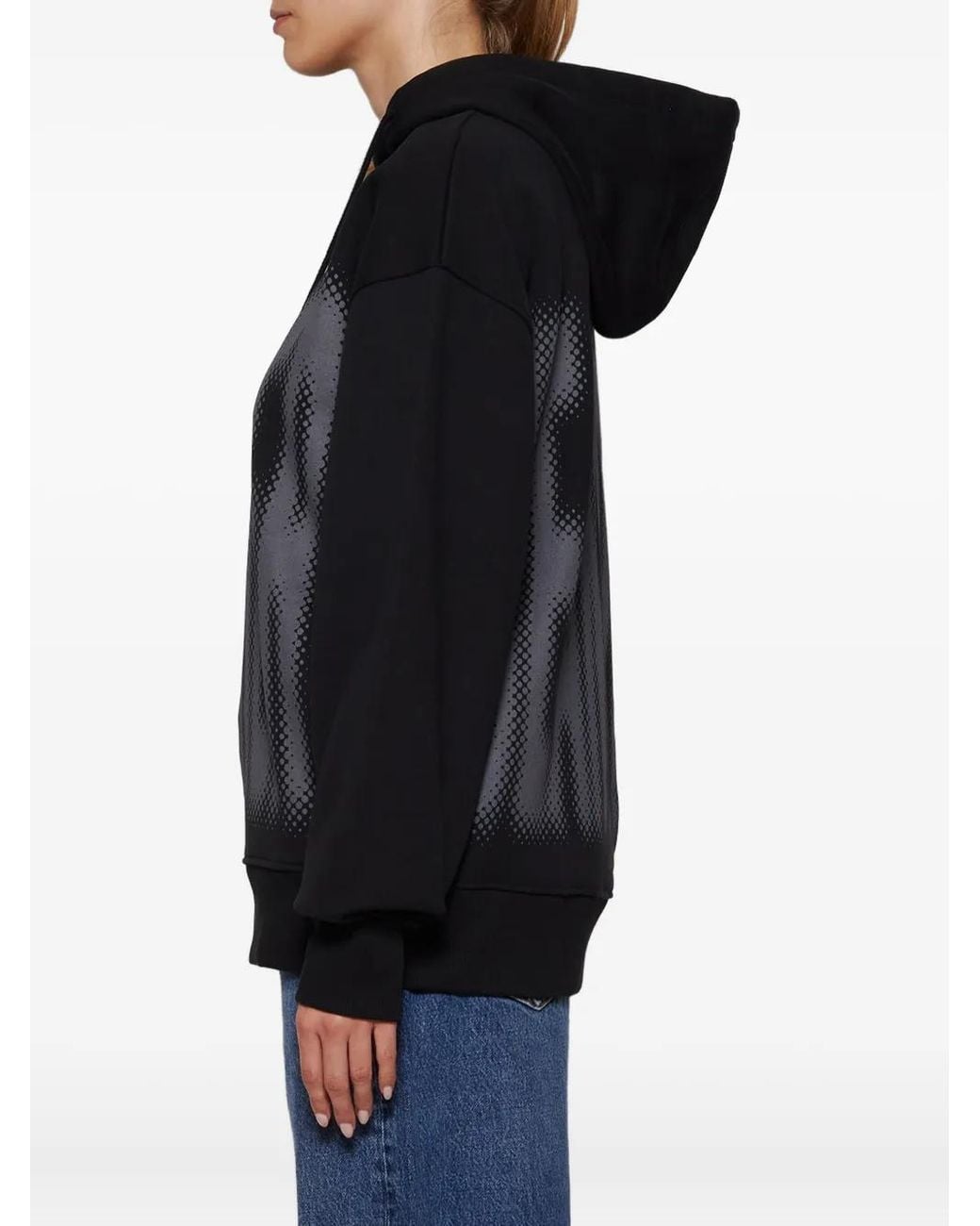 Jean Paul Gaultier Black Halftone-Print Hoodie