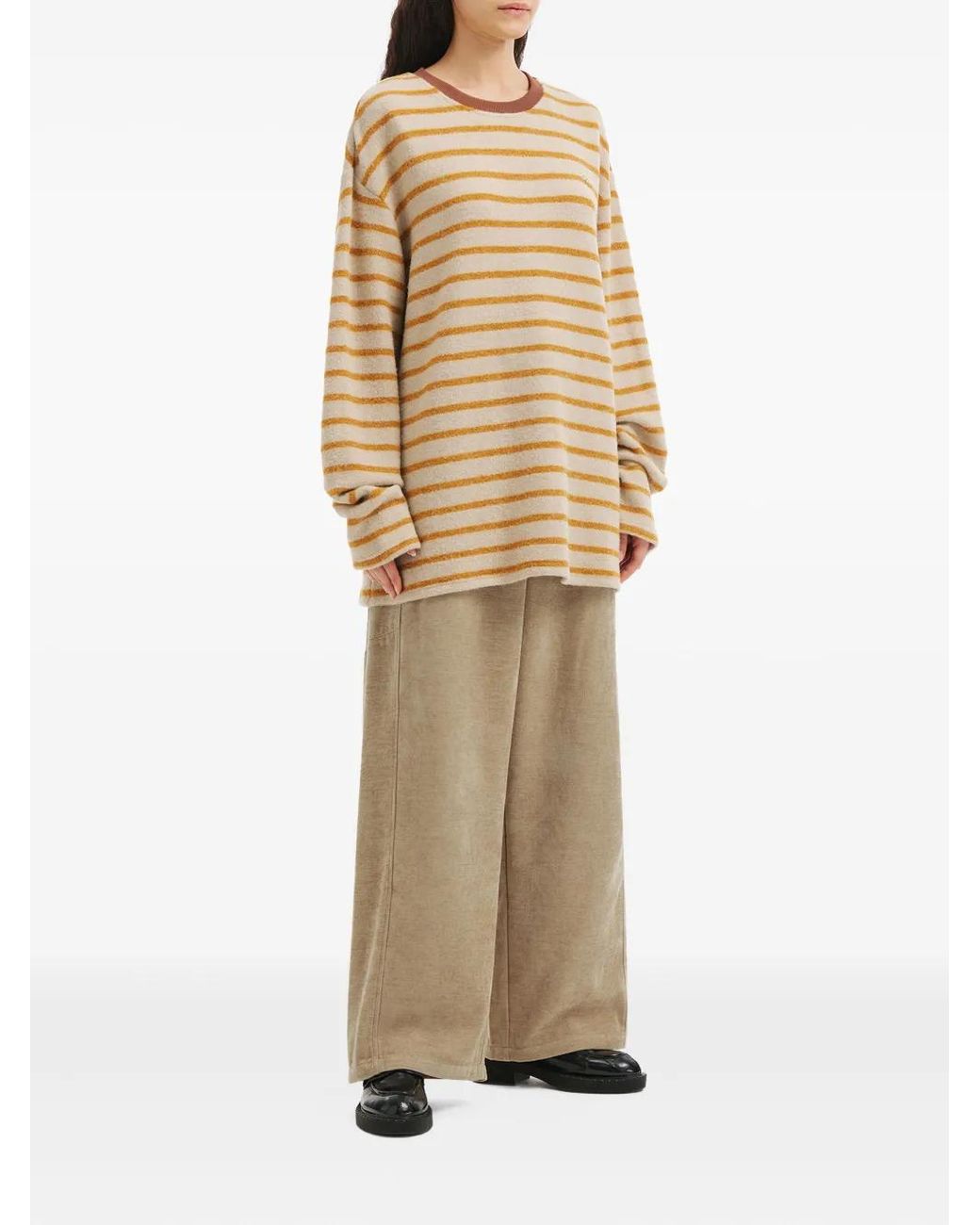B+ AB Natural Mélange-Effect Trousers