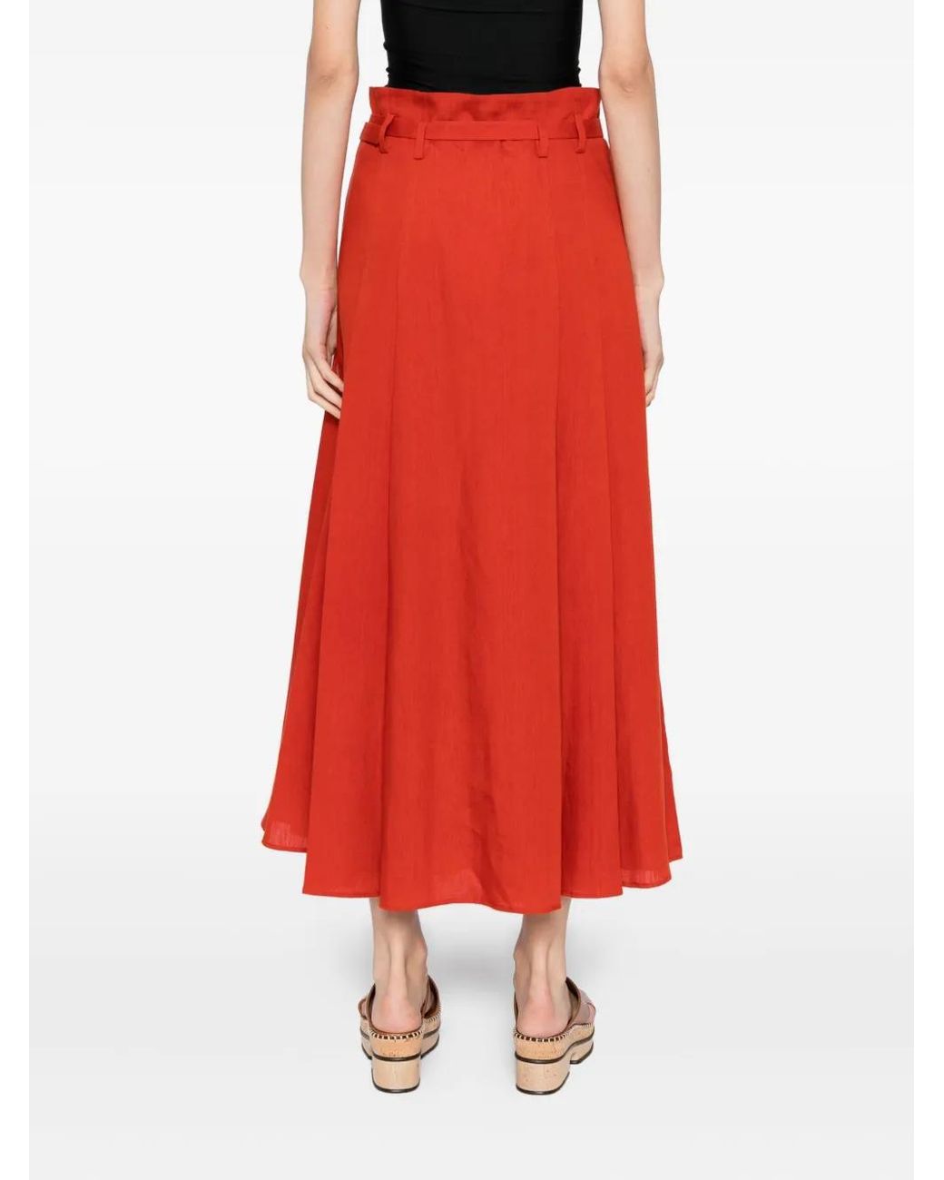 Gabriela Hearst Red Dugald Skirt