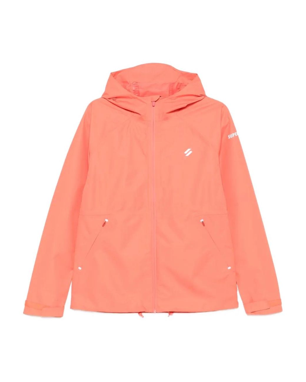 Superdry Pink Waterproof Hooded Jacket