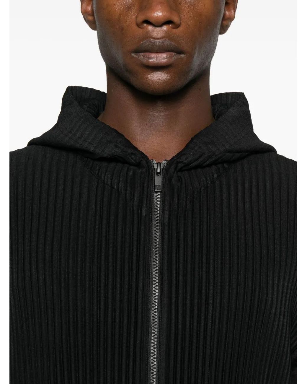 Homme Plissé Issey Miyake Black June Blouson Jacket for men