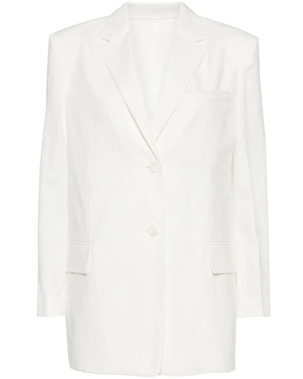 Blazer Con Botones Juun.J de color White