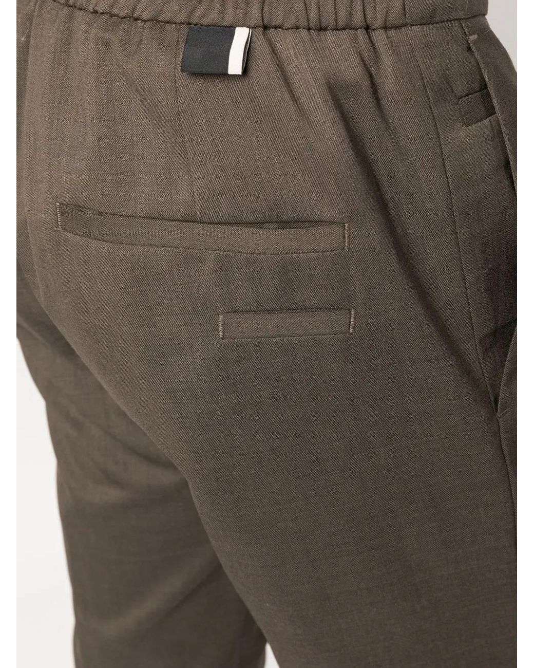 Low Brand Gray Straight-Leg Wool-Blend Trousers for men