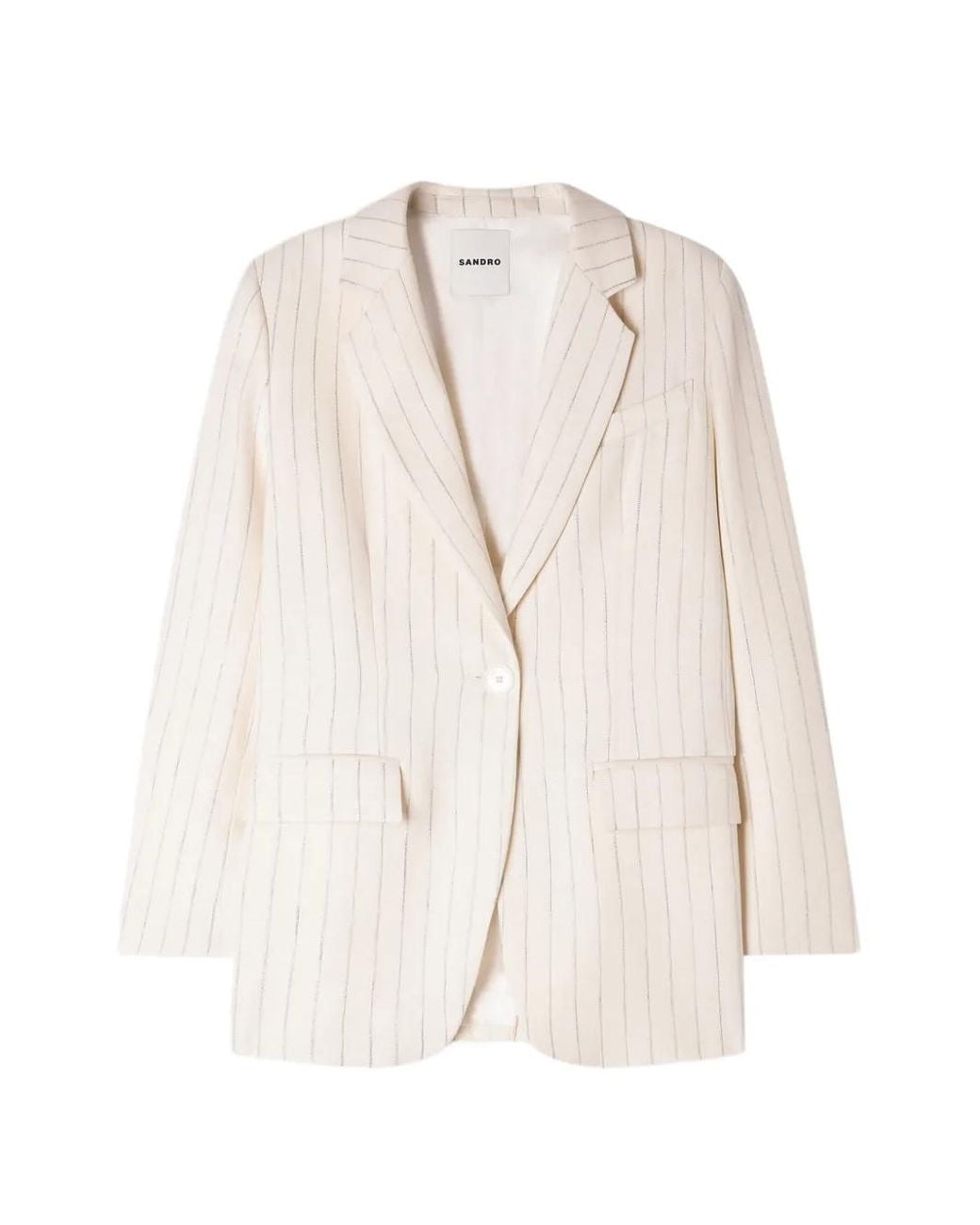 Blazer A Rayas Sandro de color White