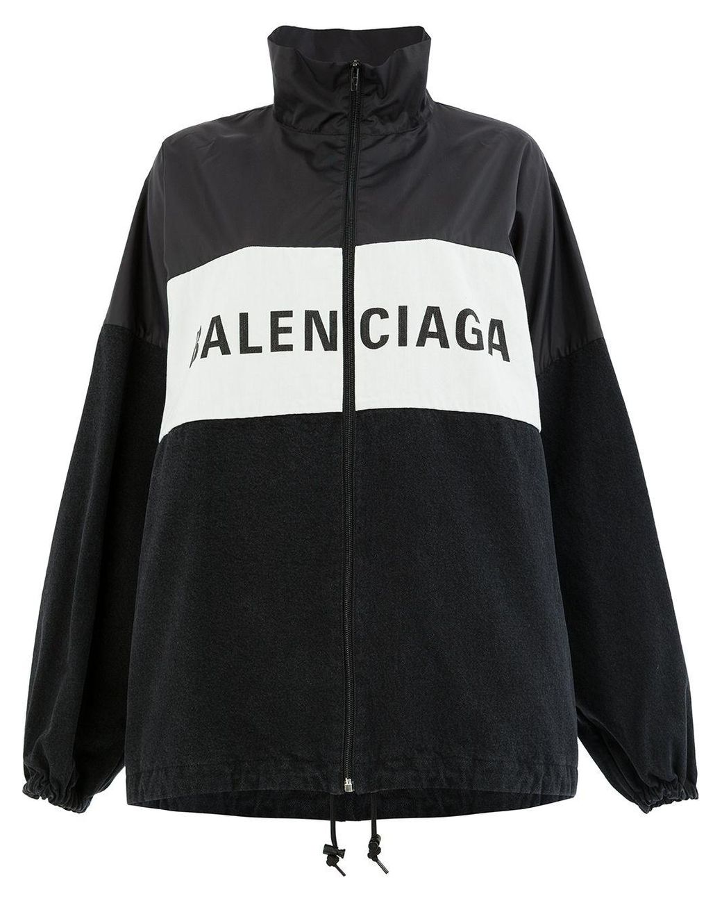 balenciaga zip up logo jacket