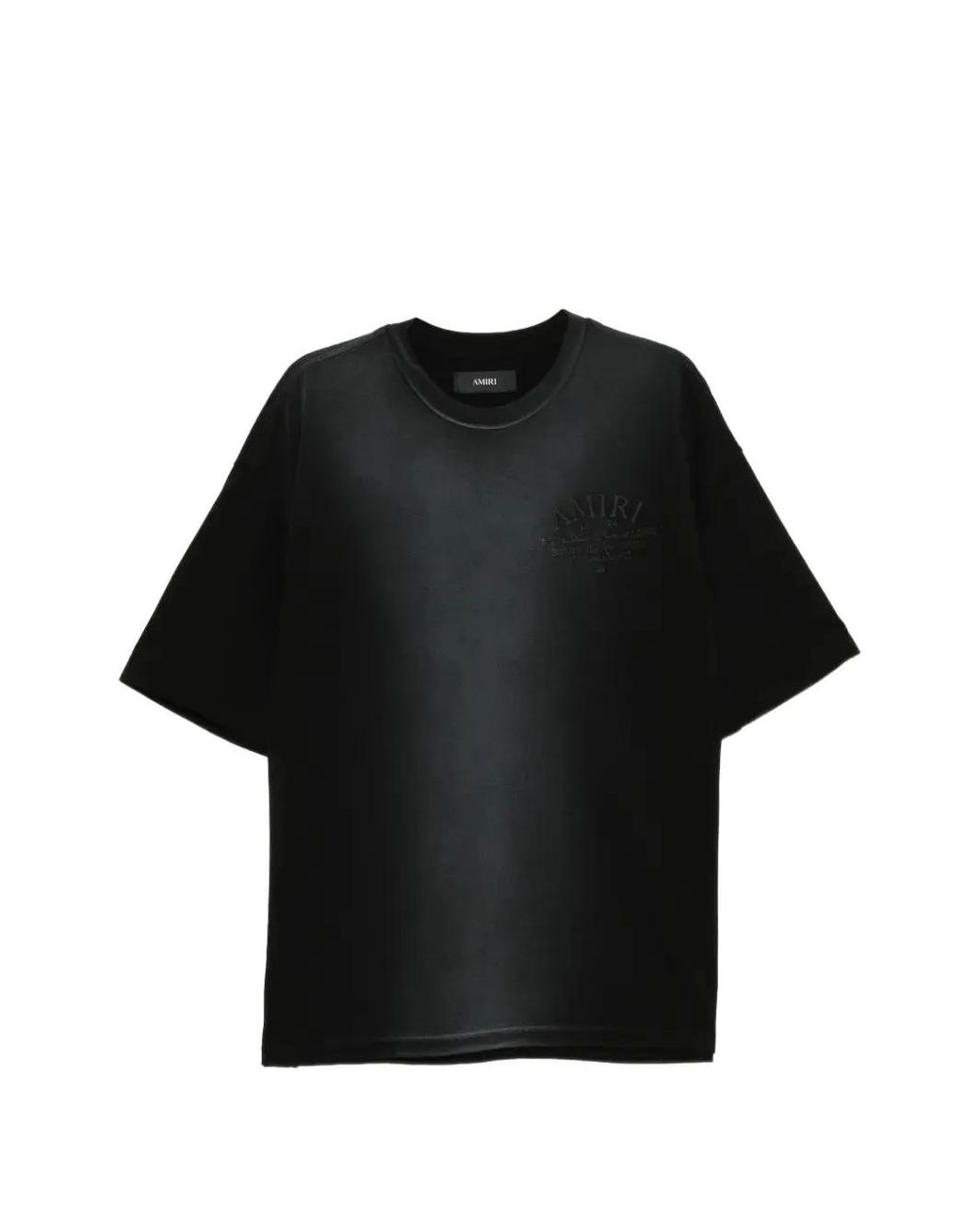 Amiri Black Logo-Embroidered T-Shirt for men