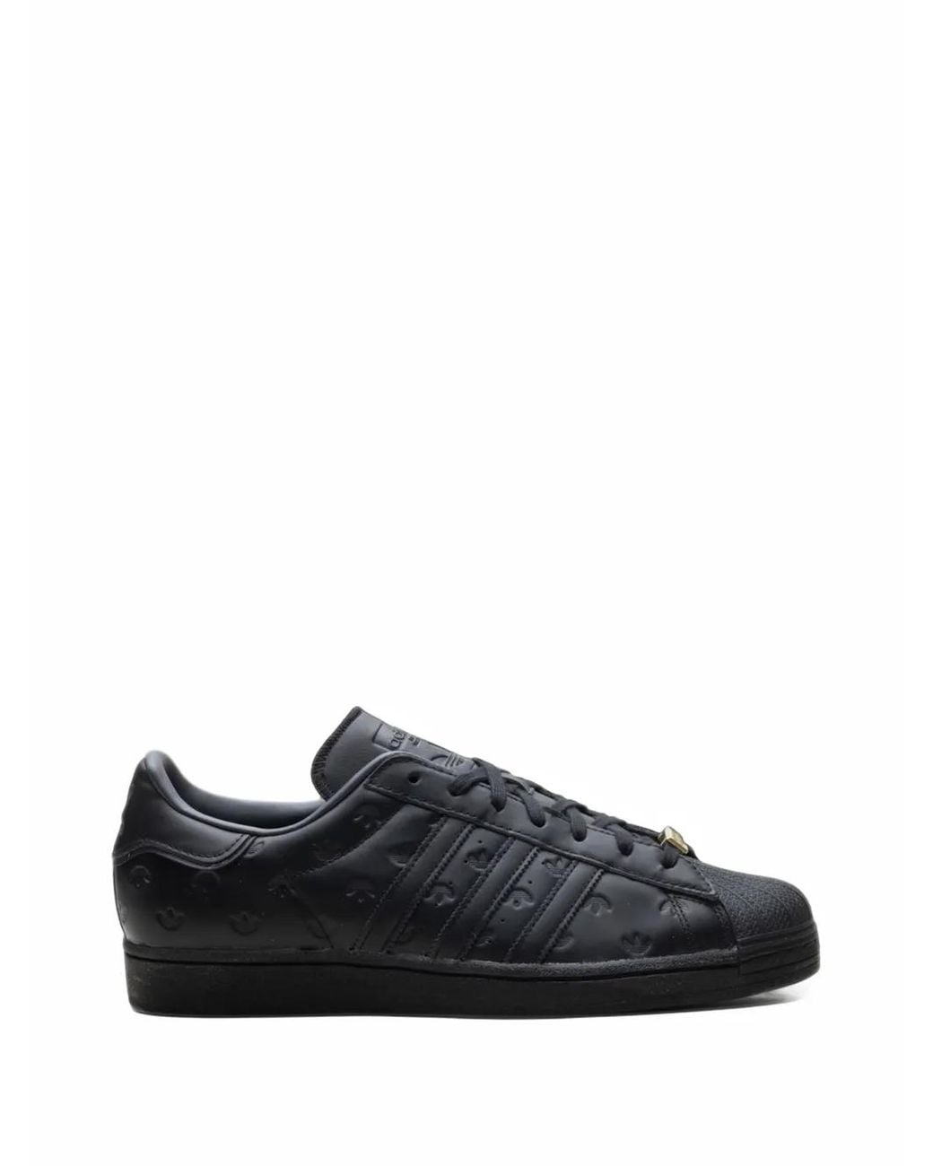 Adidas Black Superstar Sneakers for men
