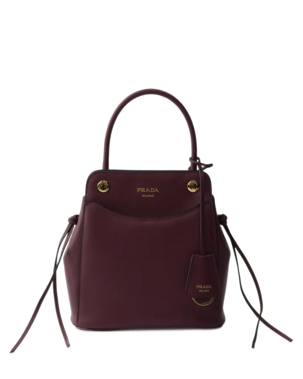Prada Purple Carry Leather Mini Handbag