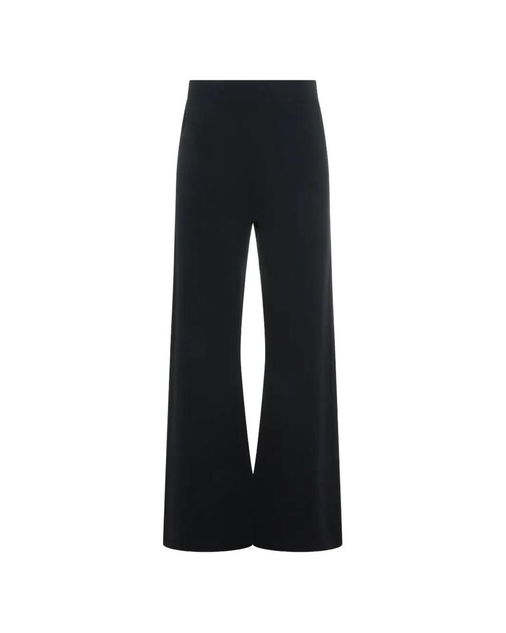 Max Mara Black High-Waisted Palazzo Pants