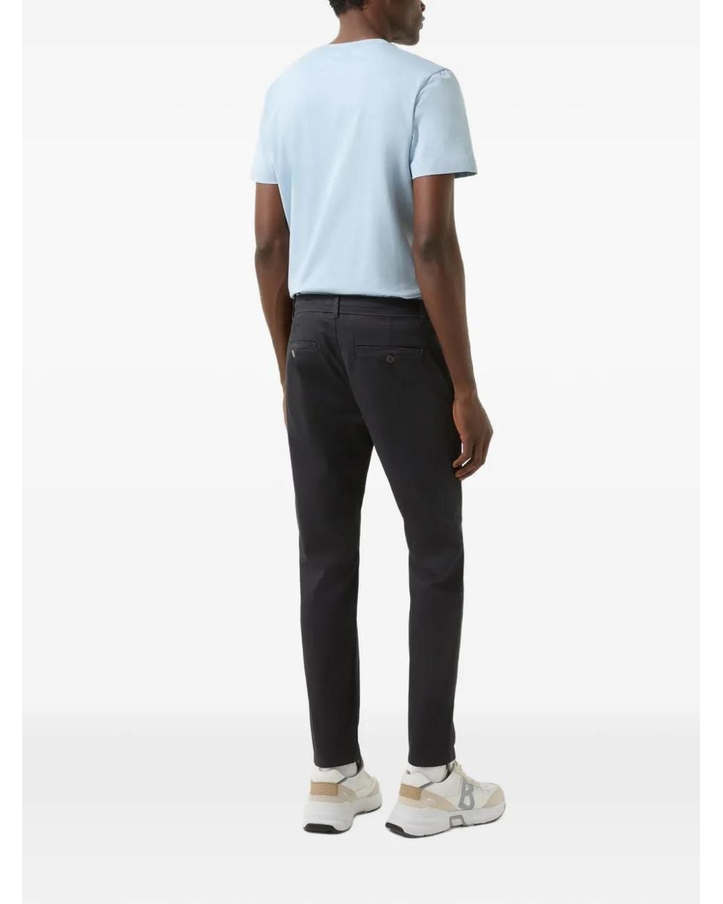 Bogner Blue Riley Cotton-Satin Chinos for men