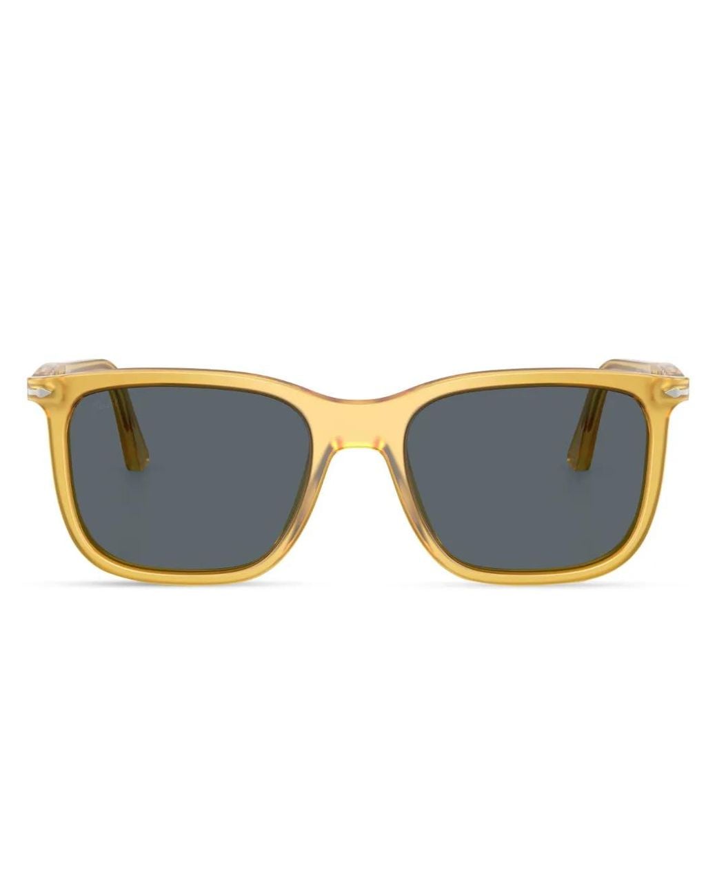 Persol Blue Renzo Square-Frame Sunglasses