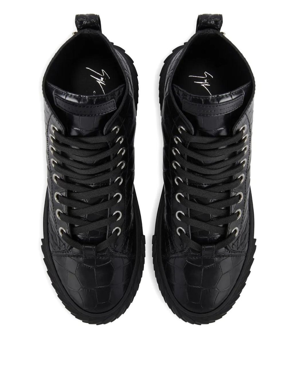 Giuseppe Zanotti Blabber Sneakers Mit Kroko-Effekt in Black für Herren