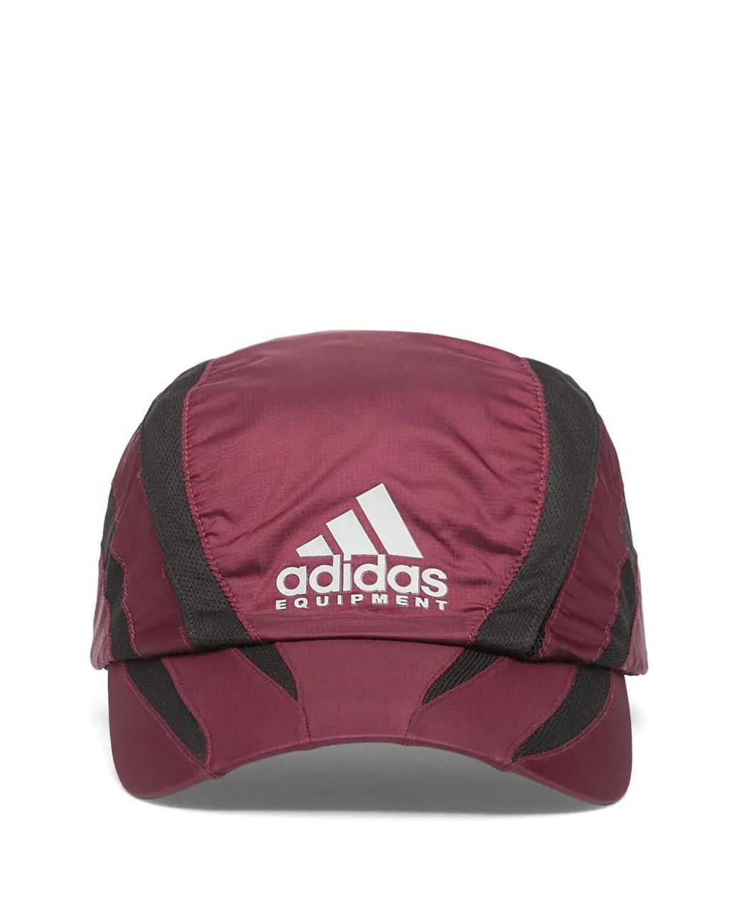 Adidas Purple Equipment Logo-Print Cap