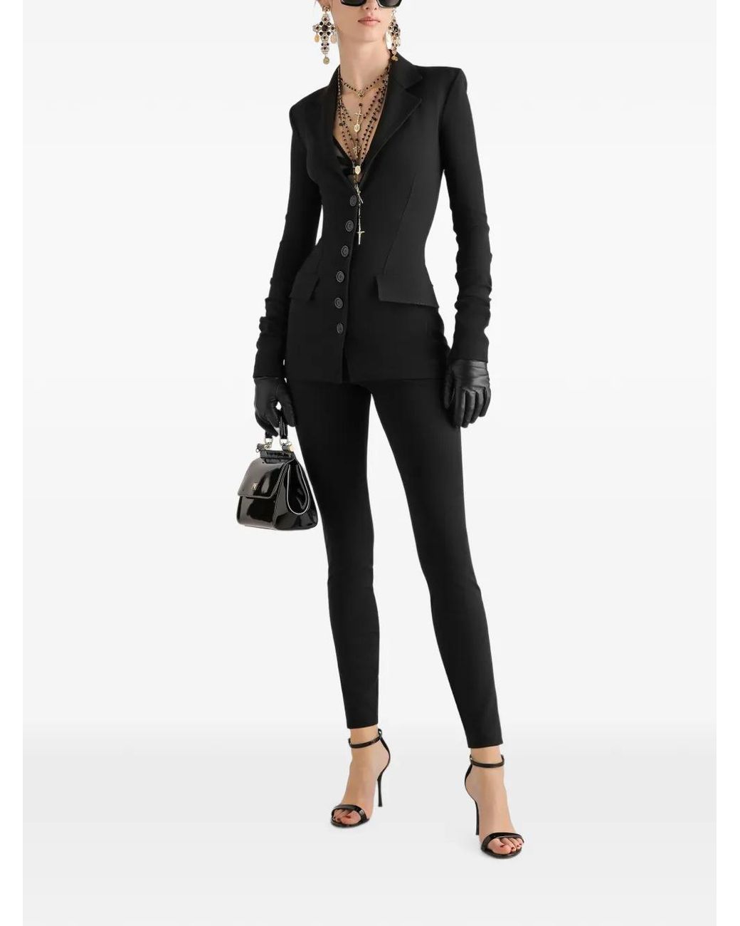 Dolce & Gabbana Black Single-Breasted Jacket