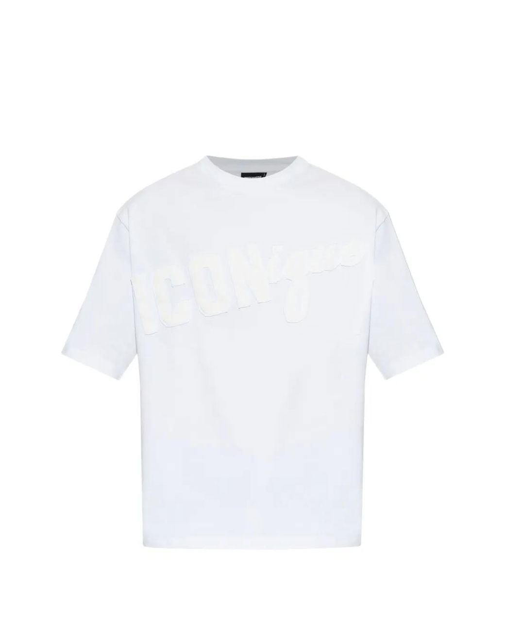 DSquared² White T-Shirt À Logo Appliqué for men