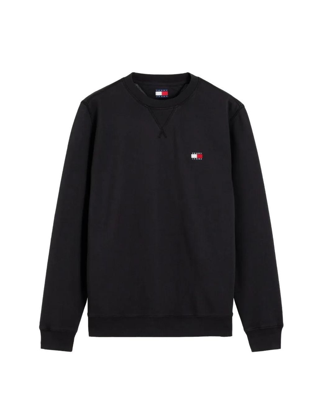 Tommy Hilfiger Blue Logo-Patch Sweater for men
