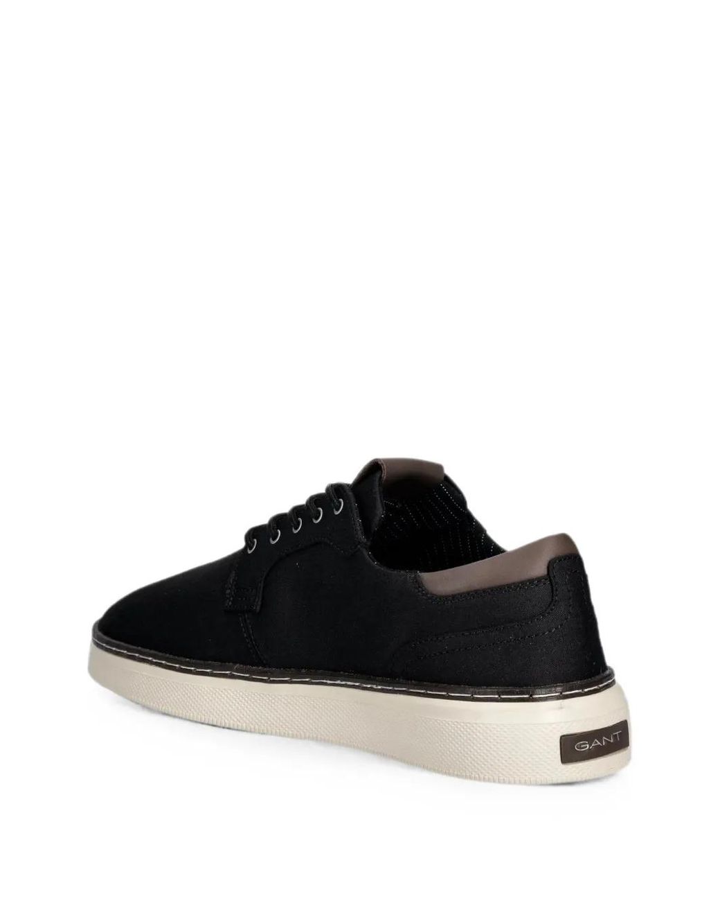 Gant Black Lace-Up Logo-Print Sneakers for men