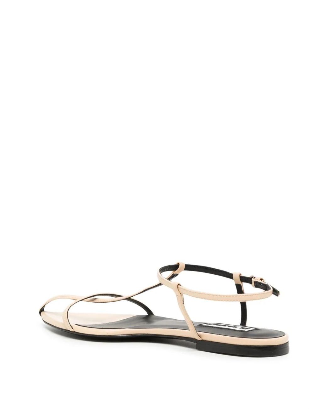 Jil Sander White Strappy Flat Sandals