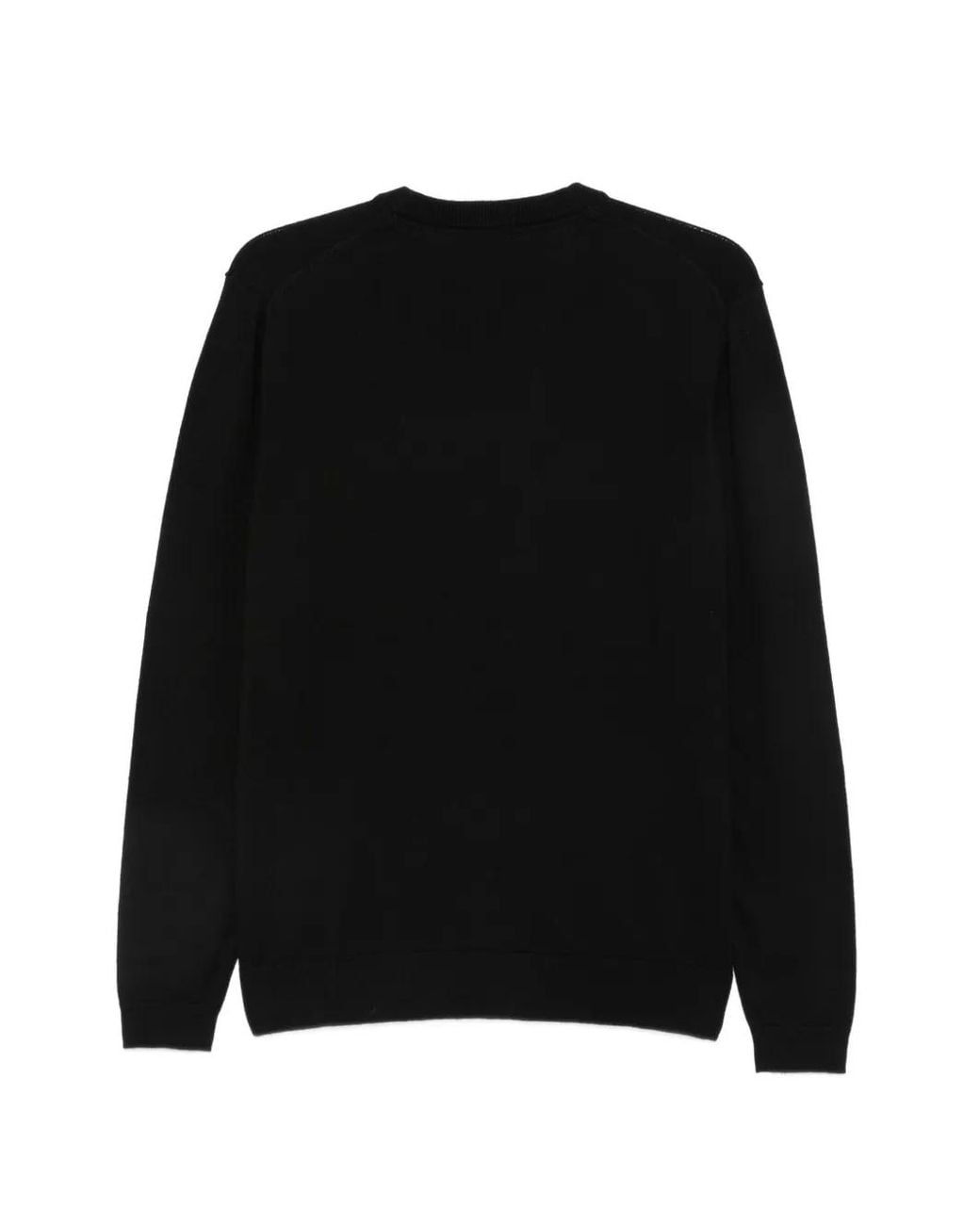 Karl Lagerfeld Black Logo-Patch Sweater for men